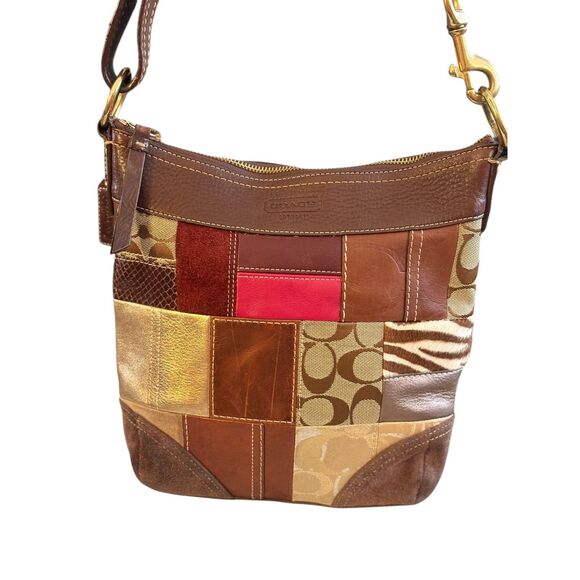 Coach Limited Edition Holiday Signature Patchwork Crossbody 10435